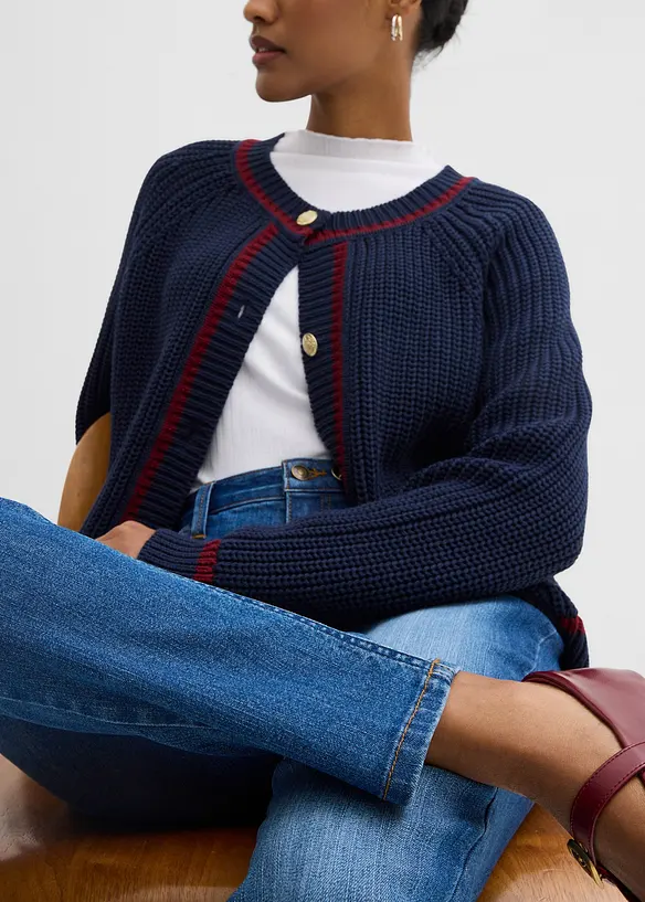 Jeans skinny elasticizzati, vita media, bonprix