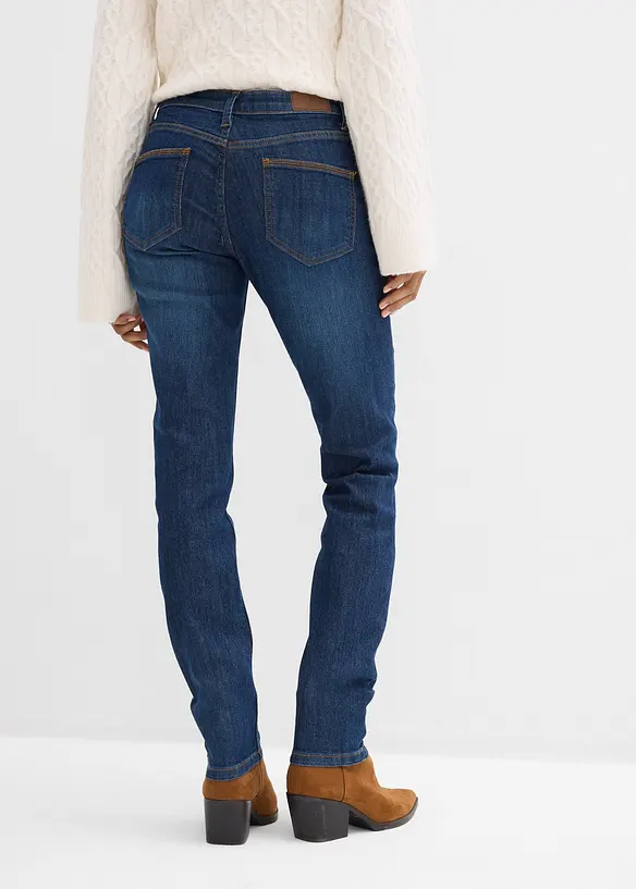 Jeans skinny elasticizzati, vita media, bonprix