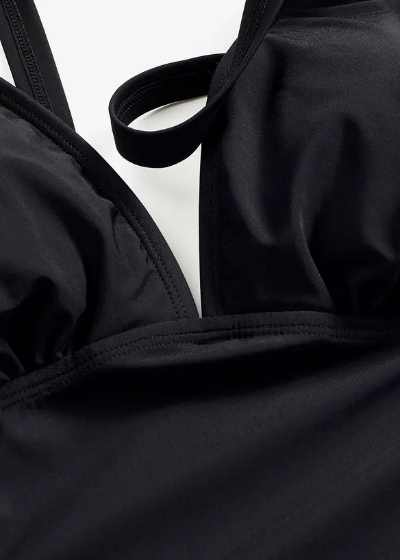 Costume intero con scollatura a V ed effetto modellante leggero, bonprix