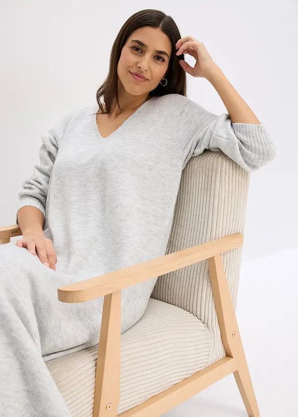 Abito midi in maglia oversize, bonprix