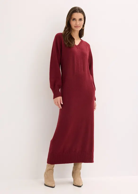 Abito midi in maglia oversize, bonprix