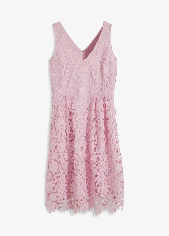 Abito in pizzo con inserto all'uncinetto, bonprix