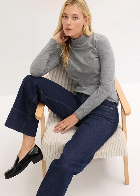 Maglia a maniche lunghe aderente, bonprix