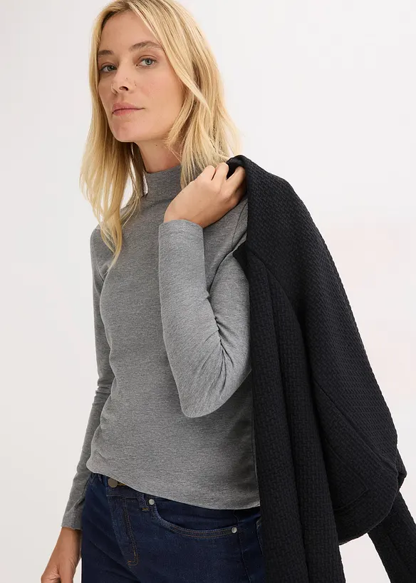 Maglia a maniche lunghe aderente, bonprix