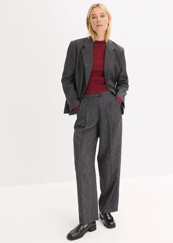 Maglia a costine a maniche lunghe, bonprix