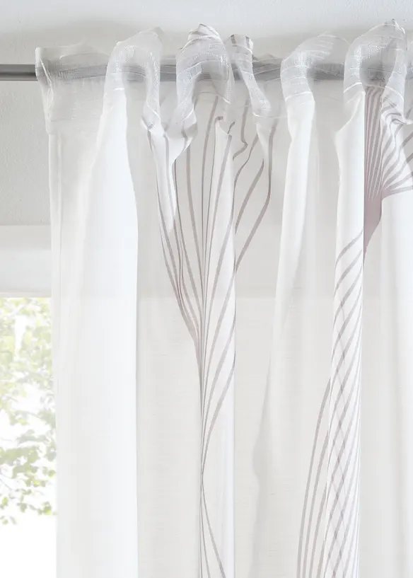 Tenda trasparente con onde (pacco da 1), bonprix