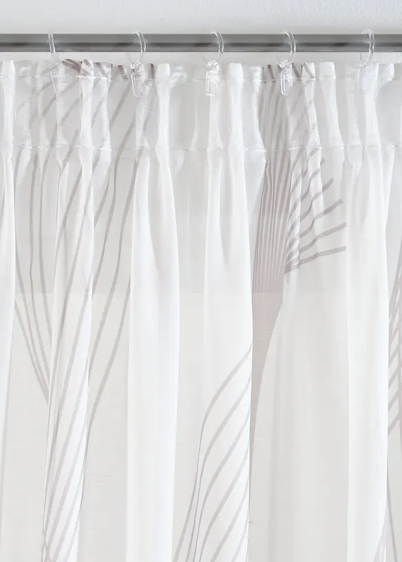 Tenda trasparente con onde (pacco da 1), bonprix