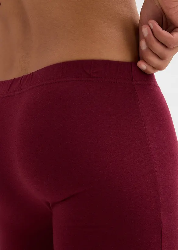 Boxer aderenti lunghi con cotone (pacco da 3), bonprix