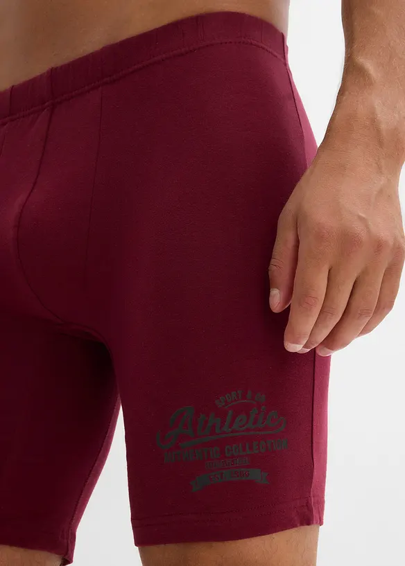 Boxer aderenti lunghi con cotone (pacco da 3), bonprix