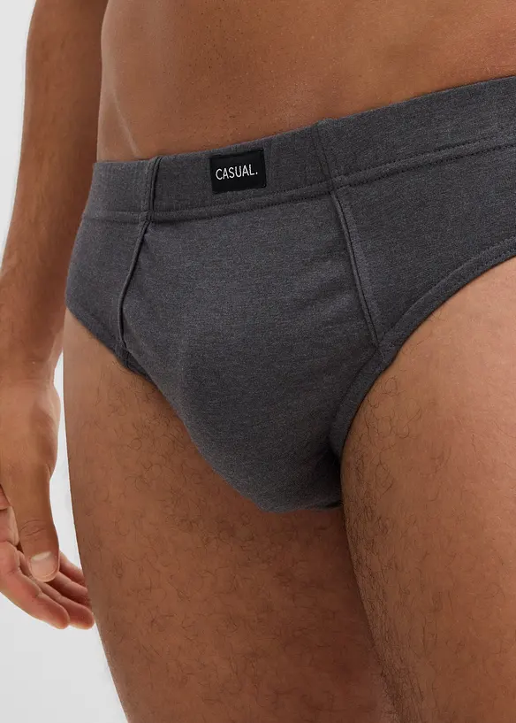 Slip alto con cotone (pacco da 5), bonprix