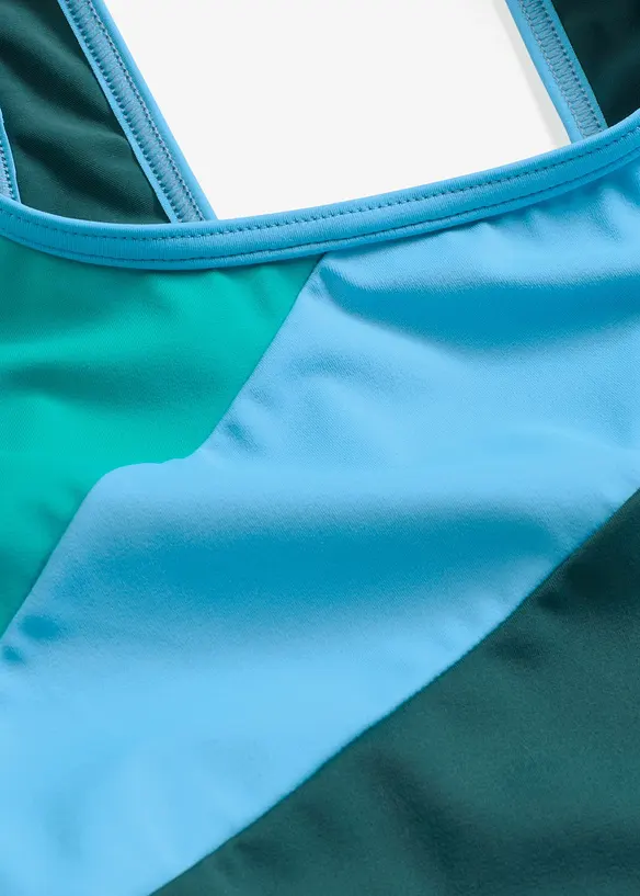 Costume intero sportivo con inserti a contrasto, bonprix