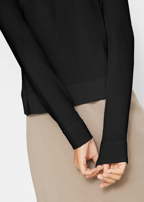 Cardigan corto con viscosa, bonprix