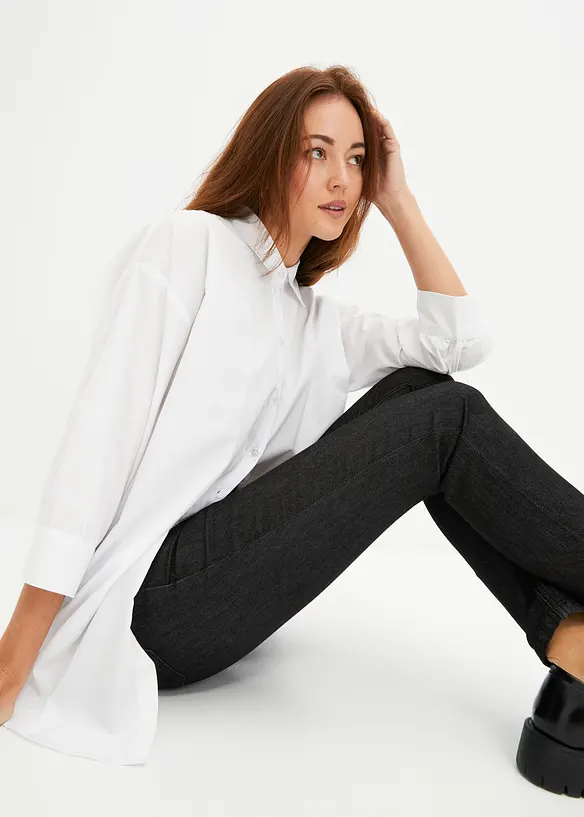 Jeans skinny, vita media, bonprix