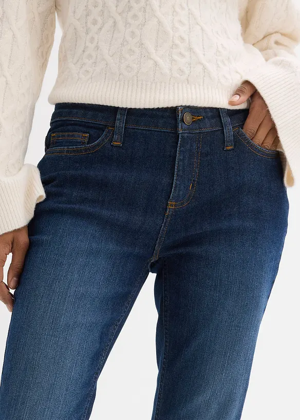 Jeans skinny elasticizzati, vita media, bonprix