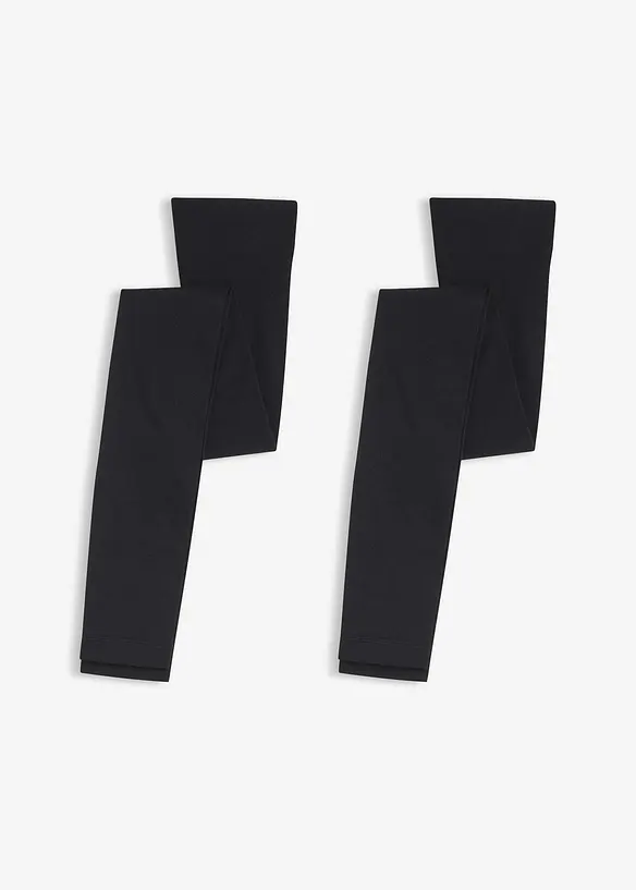 Leggings velati 50 den con fascia comoda in vita (pacco da 2), bonprix