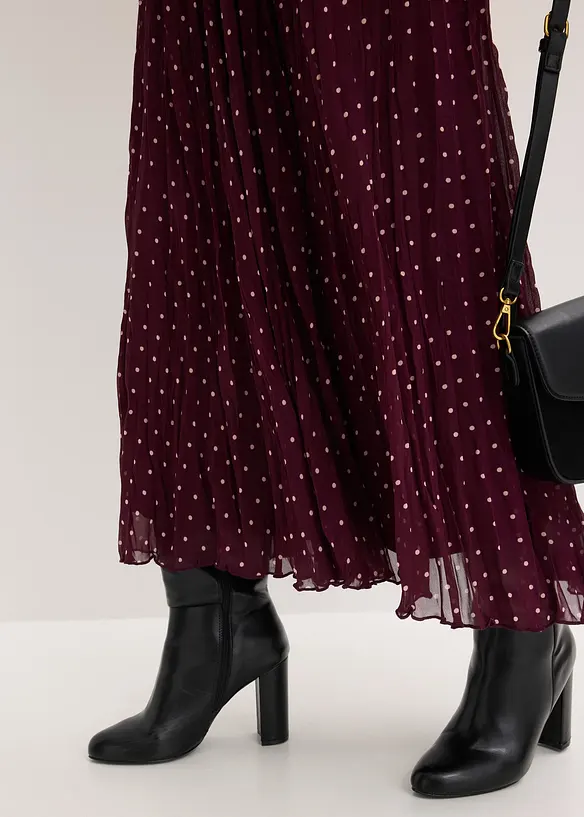 Gonna in chiffon con effetto stropicciato, bonprix