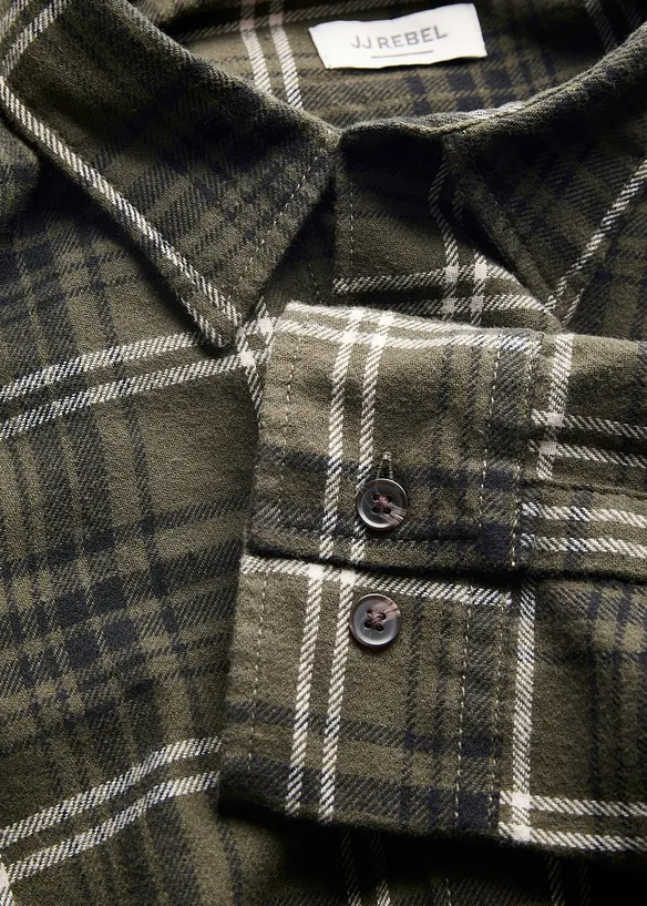 Camicia JJ REBEL in flanella di puro cotone, J&J Rebel