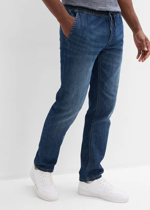 Jeans leggeri elasticizzati con elastico in vita regular fit, straight, bonprix