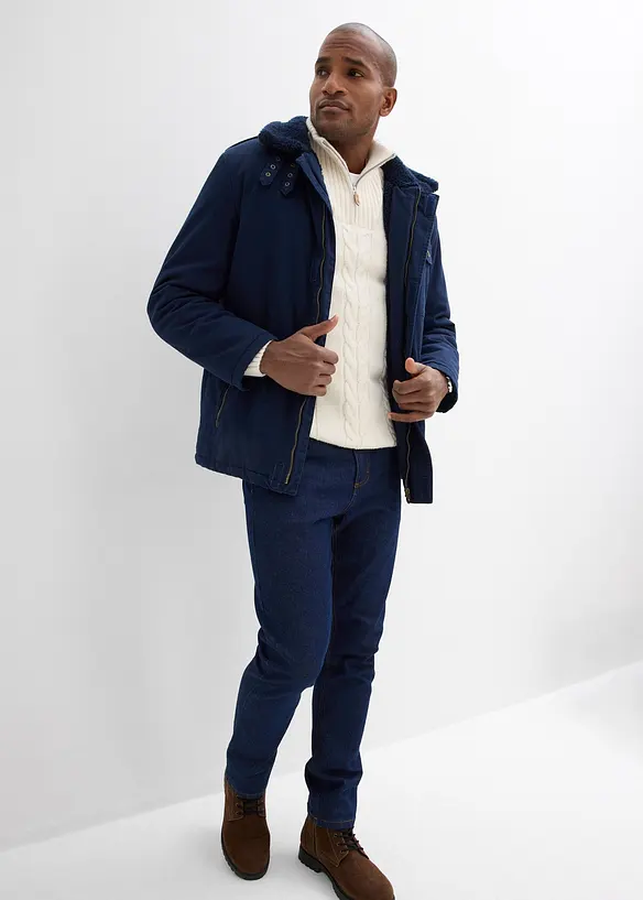 Jeans classic fit con inserto elasticizzato ai lati, straight, bonprix