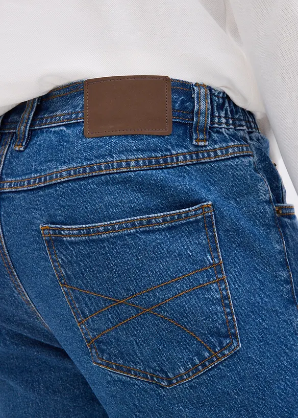 Jeans classic fit con inserto elasticizzato ai lati, straight, bonprix