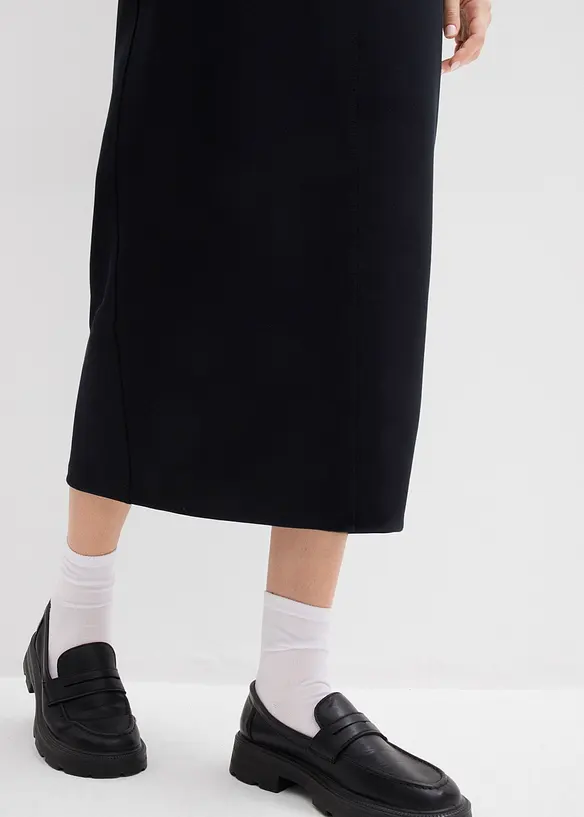 Gonna midi effetto neoprene, bonprix