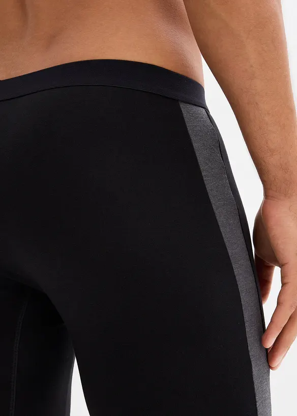 Boxer aderenti lunghi con cotone (pacco da 2), bonprix