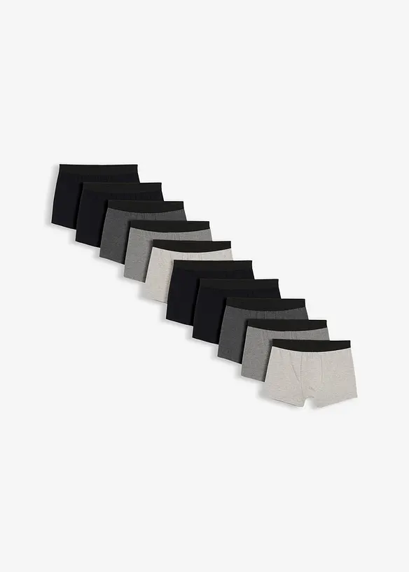 Boxer aderenti con cotone (pacco da 10), bonprix