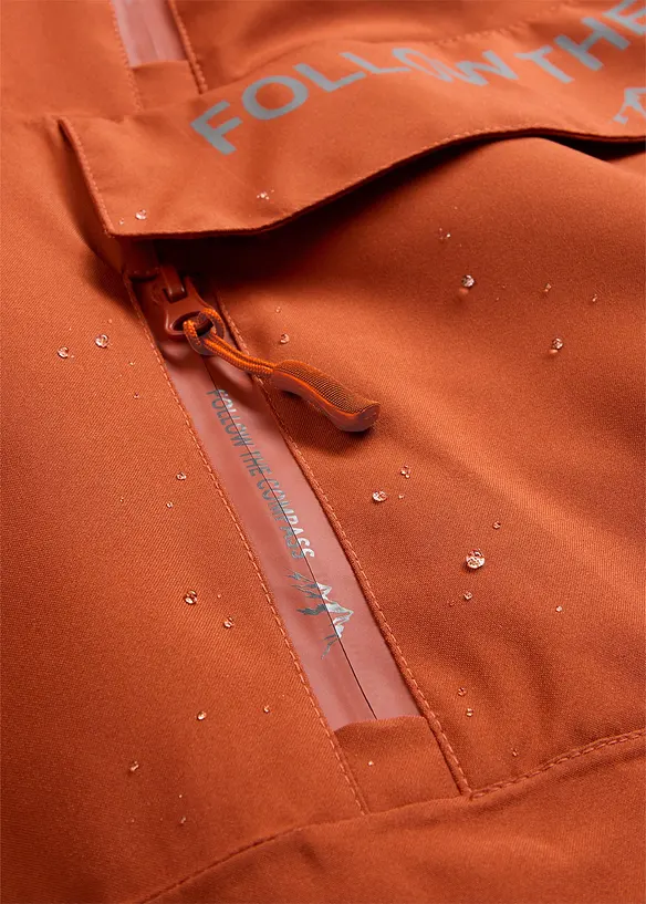 Giacca tecnica impermeabile da infilare con fodera in pile, bonprix