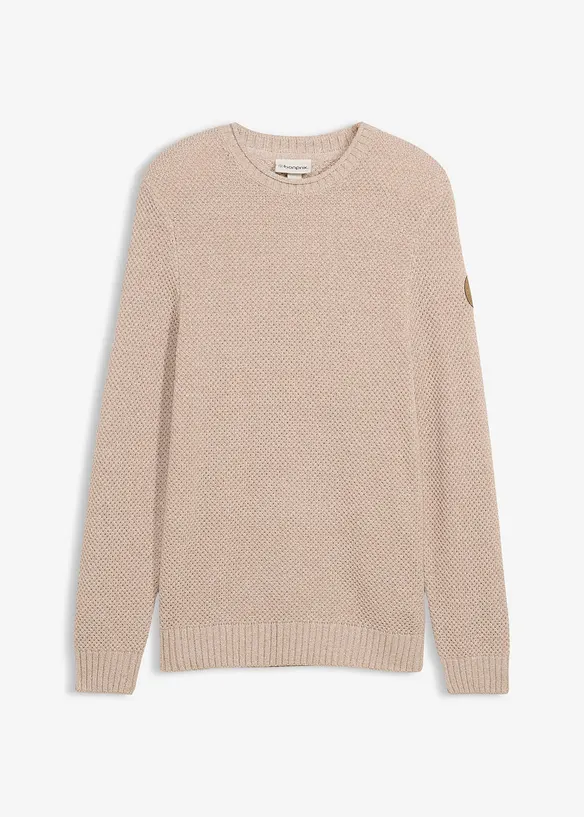 Maglione con cotone riciclato, bonprix