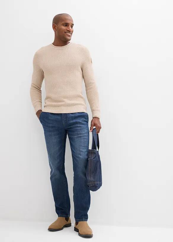 Maglione con cotone riciclato, bonprix