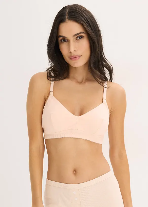 Reggiseno da allattamento senza ferretto con cotone biologico (pacco da 2), bonprix