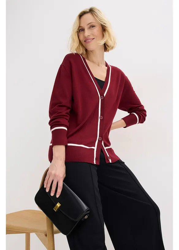 Cardigan con scollo a V, bonprix