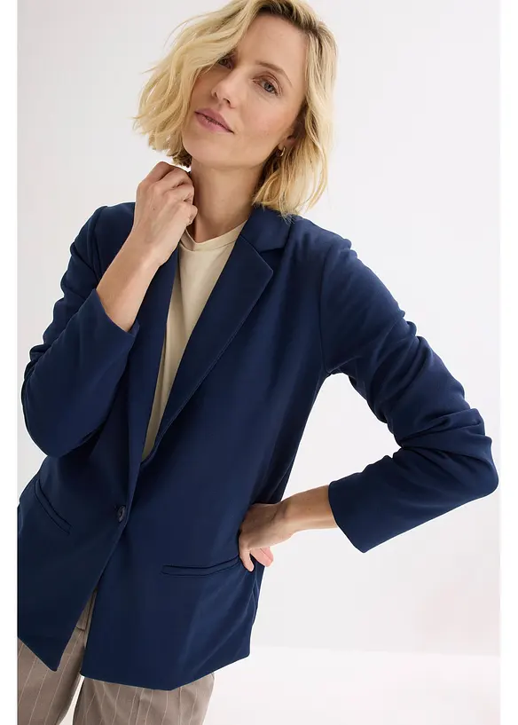 Blazer in jersey cr&ecirc;pe, bonprix