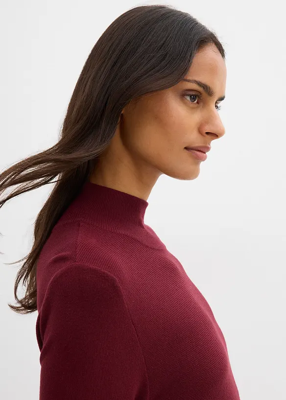 Abito svasato in maglia di misto viscosa, bonprix