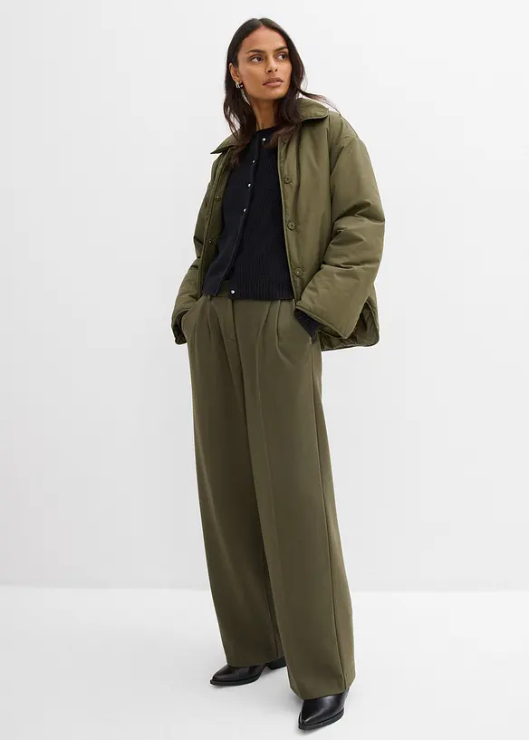 Cardigan in misto lana con bottoni decorativi, bonprix