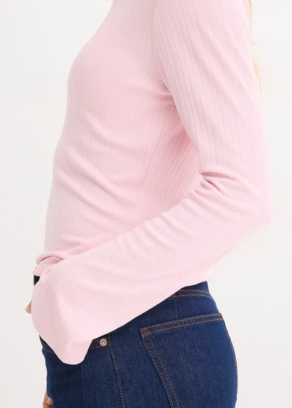 Maglia a maniche lunghe a costine, bonprix