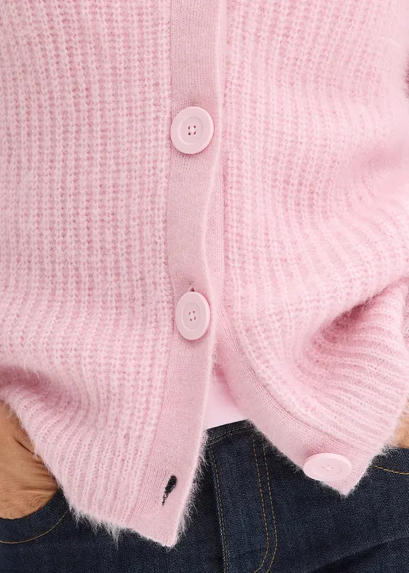 Cardigan a coste in filato grosso, bonprix