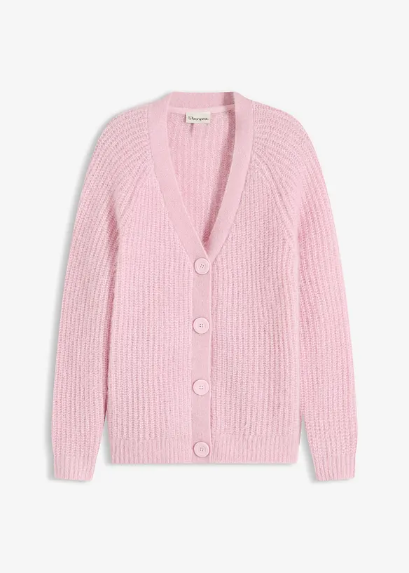 Cardigan a coste in filato grosso, bonprix