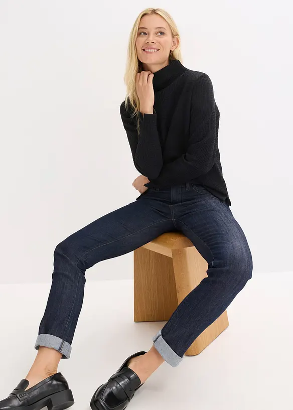 Felpa con collo dritto, bonprix