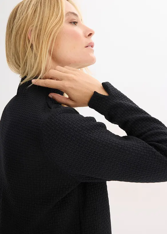 Felpa con collo dritto, bonprix