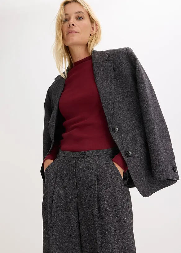 Pantaloni larghi in morbido misto viscosa, bonprix