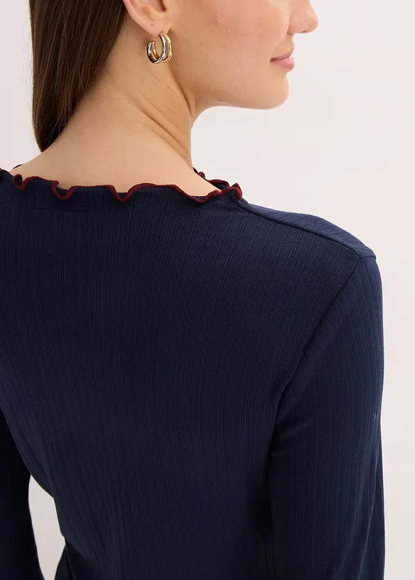 Maglia a coste a maniche lunghe, bonprix