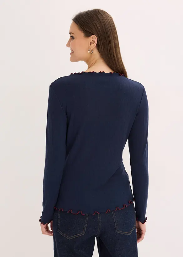 Maglia a coste a maniche lunghe, bonprix