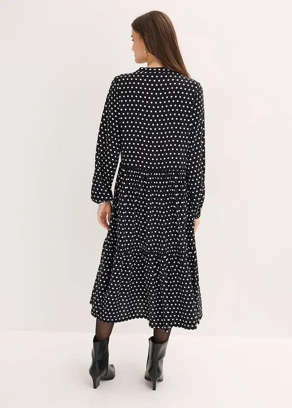 Abito midi in viscosa fluente, bonprix