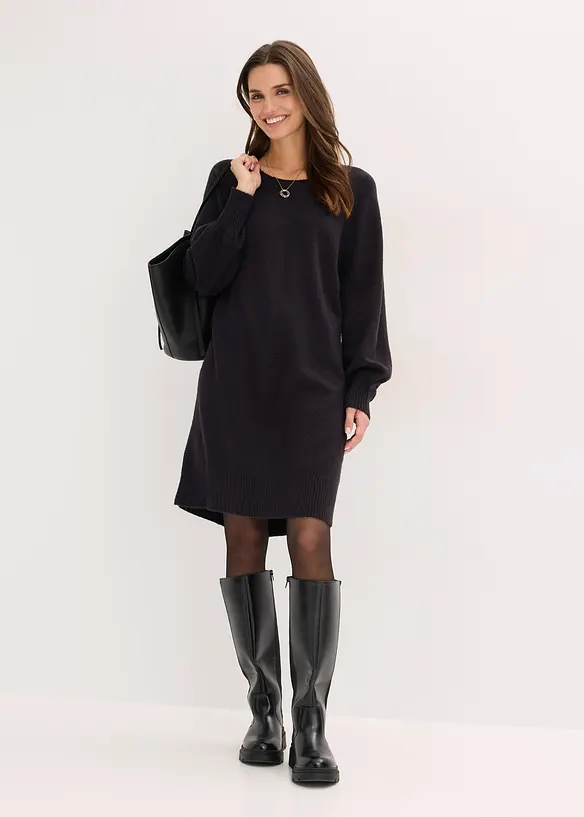 Abito corto in maglia, bonprix