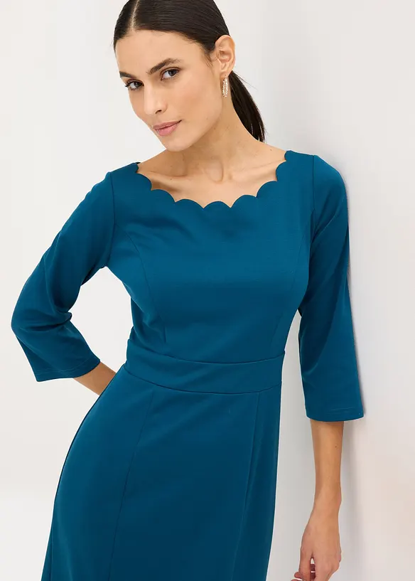 Abito a tubino in punto di Roma, bonprix