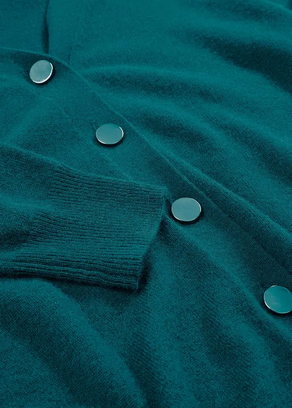 Cardigan con cashmere certificato secondo il Good Cashmere Standard®, bonprix