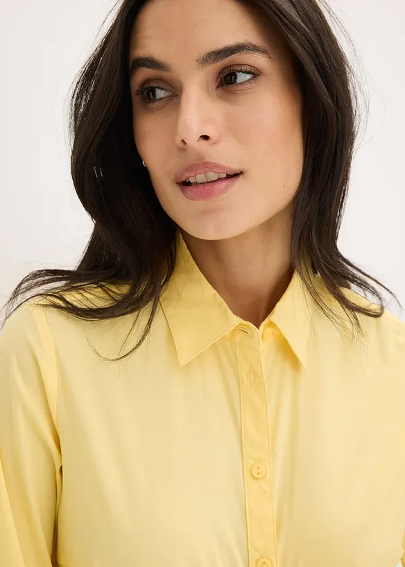 Camicia elasticizzata a maniche lunghe, bonprix