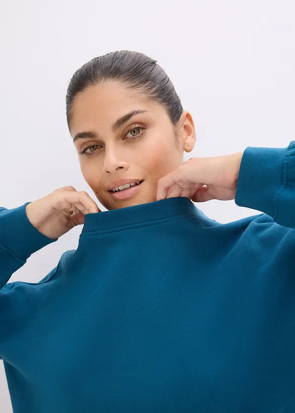 Felpa oversize in puro cotone, bonprix