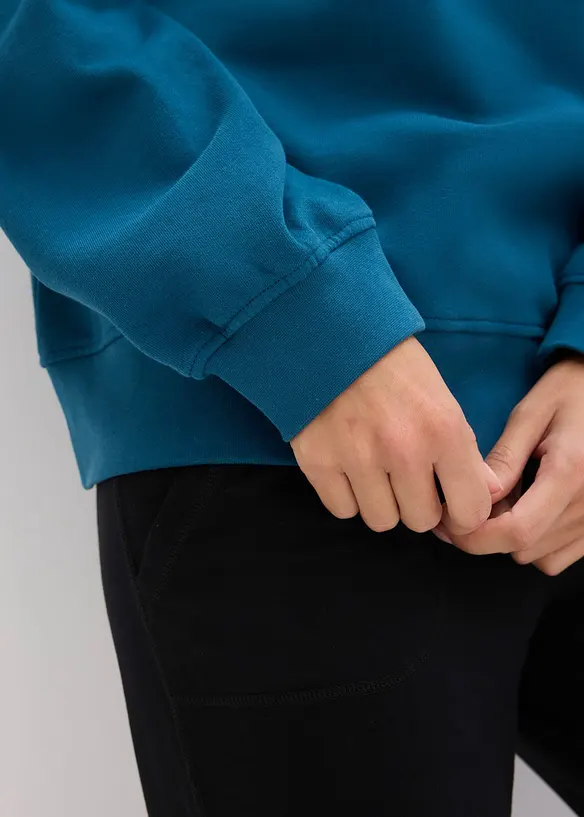 Felpa oversize in puro cotone, bonprix